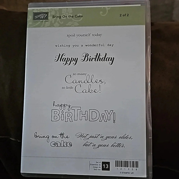 Stampin’ Up! Retired Stamp Set - Bring on the Cake - Picture 1 of 2